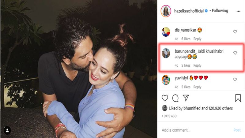 Hazel keech shared a romantic photo with Yuvraj singh, fans Speculation about her pregnancy spb
