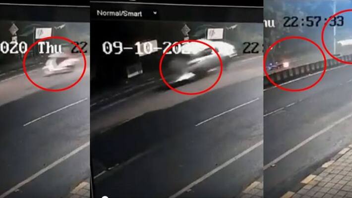 Viral Accident Video Of Car Hit On Scooter At Nagpur Viral Accident Video Of Car Hit On Scooter At Nagpur