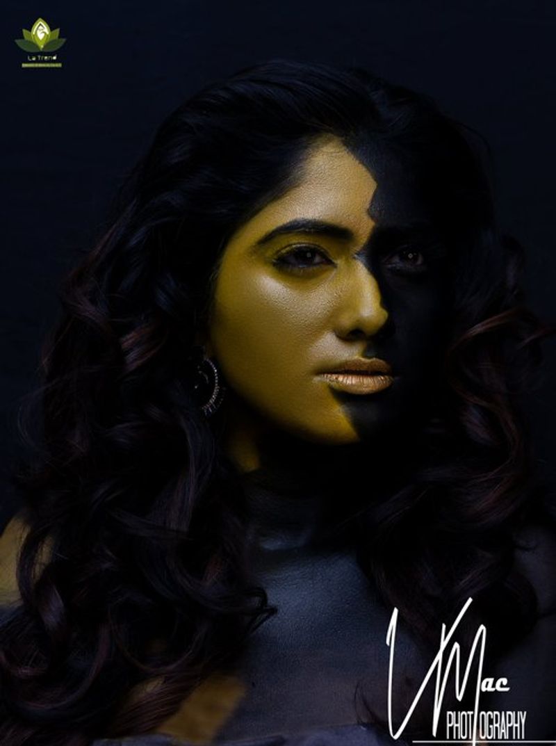 biggboss julie black makeup dark photo shoot