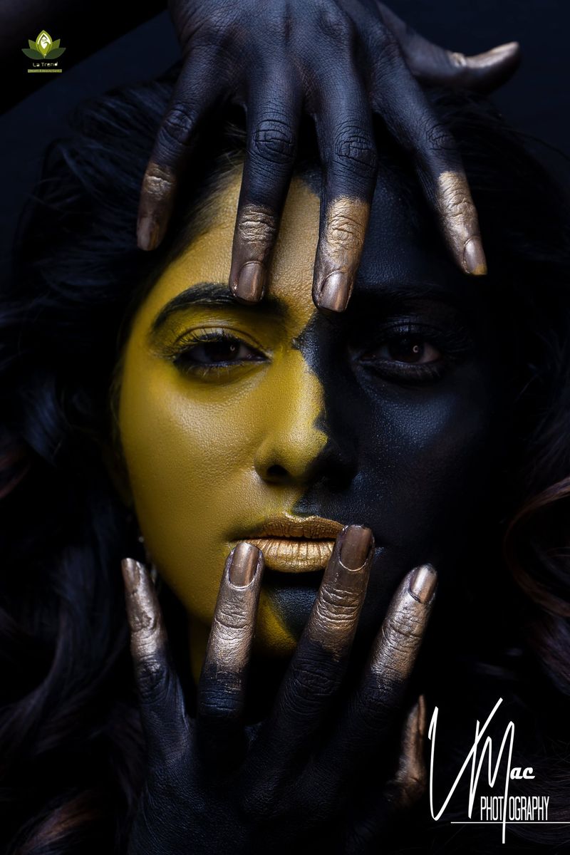 biggboss julie black makeup dark photo shoot