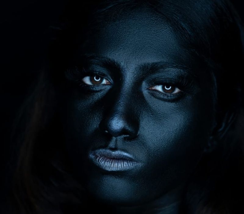 biggboss julie black makeup dark photo shoot