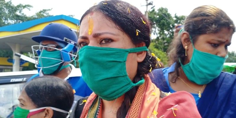 Police stops BJP leader Agnimitra Paul in Hooghly BTG