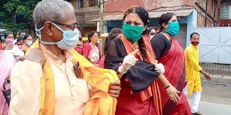 Police stops BJP leader Agnimitra Paul in Hooghly BTG