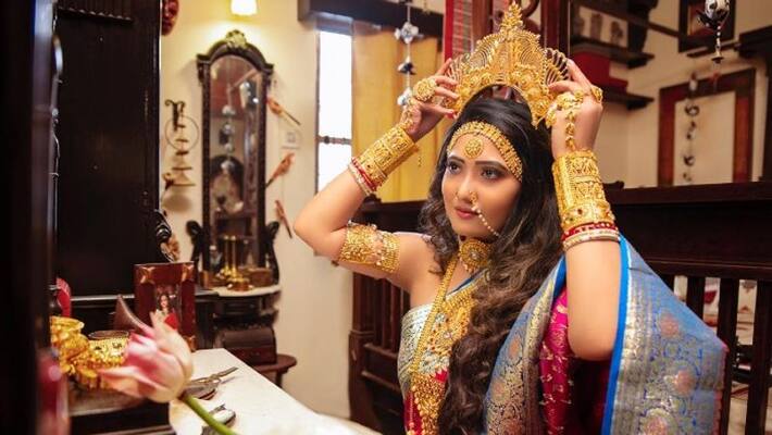 Sampurna Lahiri reveals her look of Mahalaya ADB Sampurna Lahiri reveals her look of Mahalaya ADB