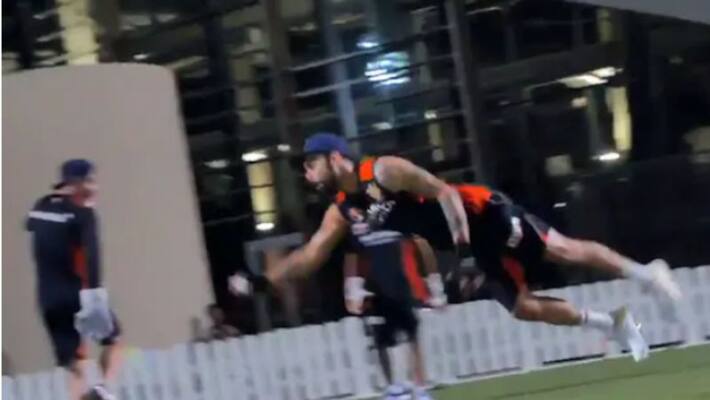 IPL 2020 watch Virat Kohli one handed catch during RCB Training IPL 2020 watch Virat Kohli one handed catch during RCB Training