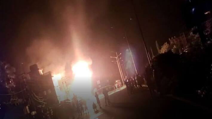 Jammu and Kashmir 28 shops, house gutted in fire-snj Jammu and Kashmir 28 shops, house gutted in fire-snj