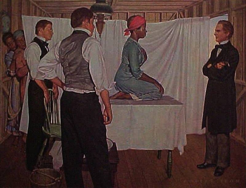 Performed surgery on slaves without giving anesthesia