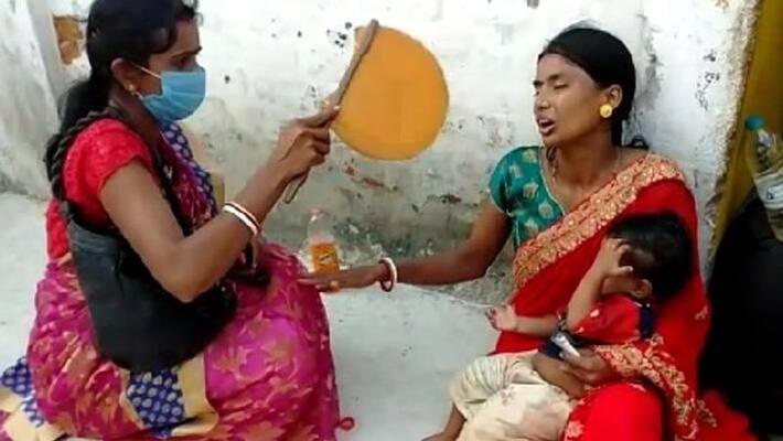 jharkhand news fear of corona bus driver run away leaving the woman passenger kpr jharkhand news fear of corona bus driver run away leaving the woman passenger kpr