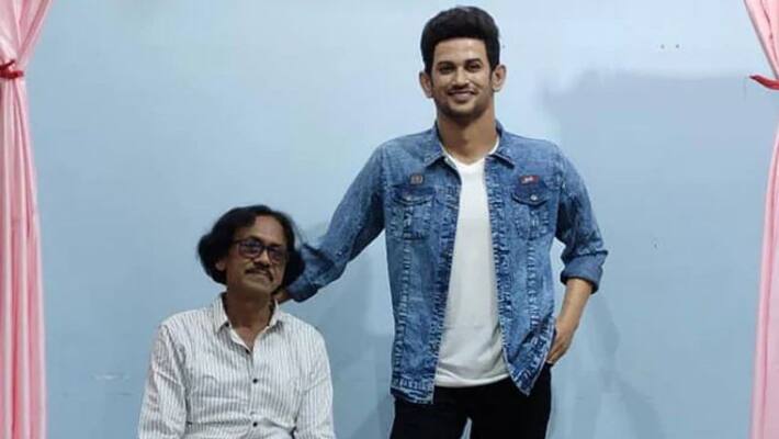 sushant singh's wax statue made by bengal sculptor sushant singh's wax statue made by bengal sculptor