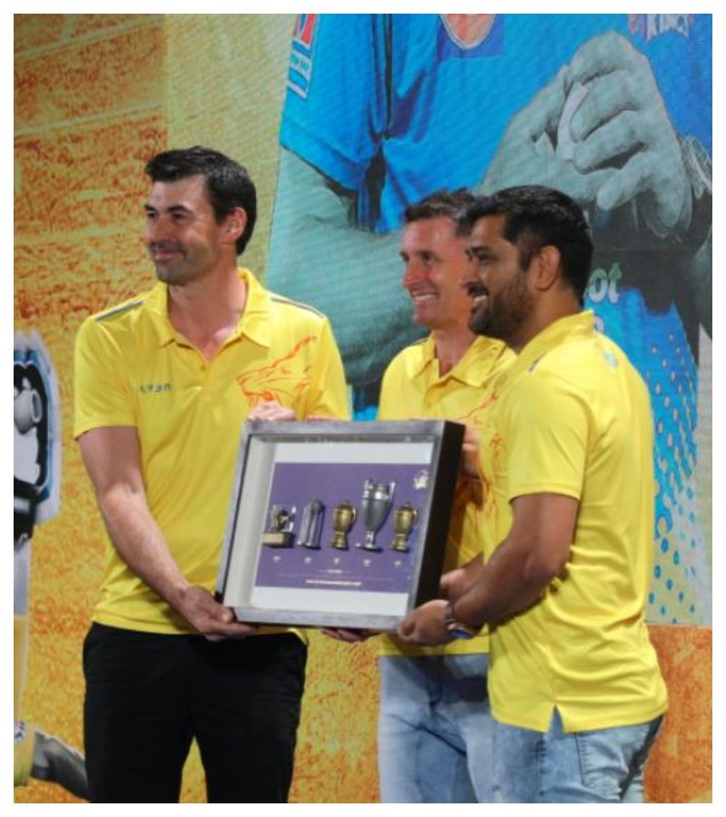 Before start IPL 2020 CSK awarded Dhoni, Jadeja and others players spb