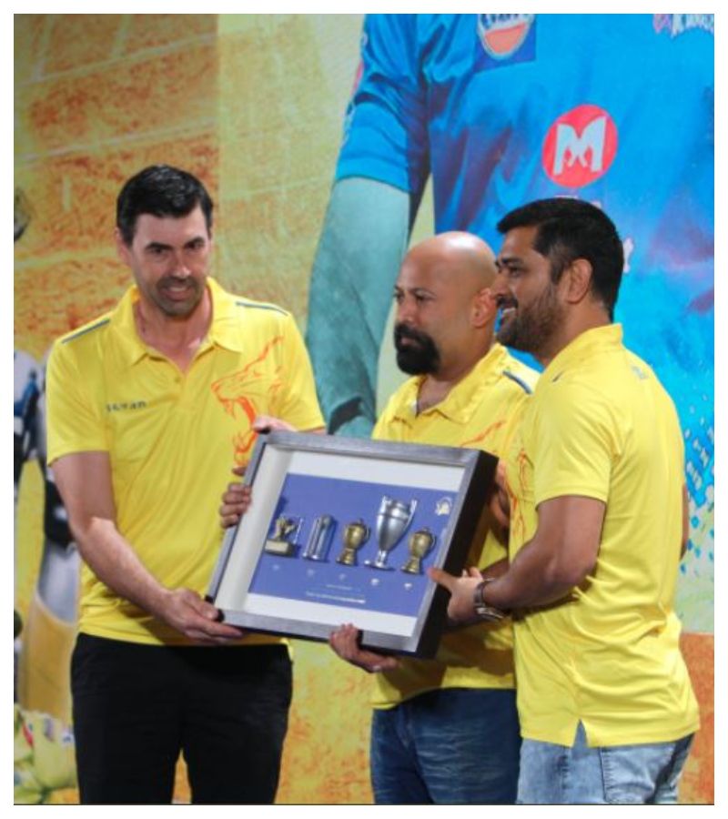 Before start IPL 2020 CSK awarded Dhoni, Jadeja and others players spb