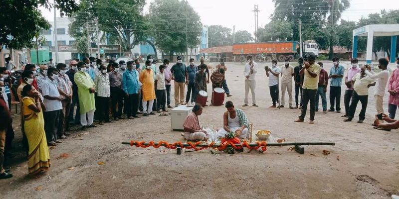 Celebration start Durga Puja in coronavirus at Purulia ASB