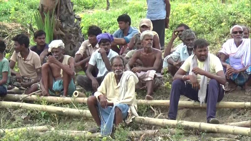 government bridge was washed away by the first rain and another place the villagers built their own bridge in bihar
