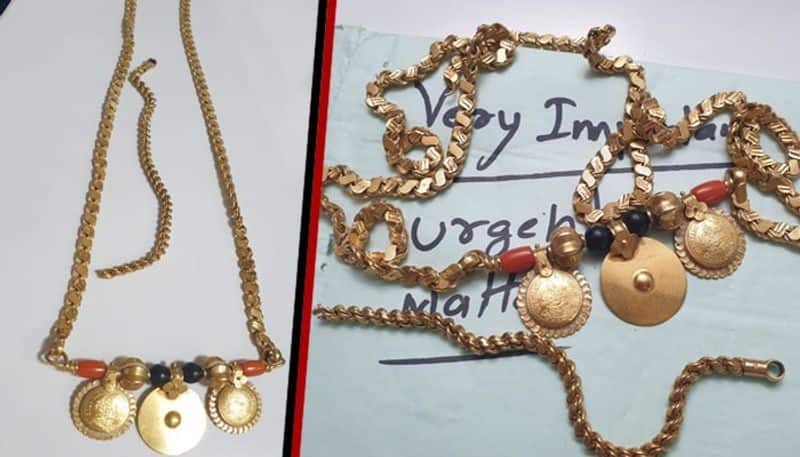 chain snatcher sent theft gold chain to suvarna news shows the credibility of the channel