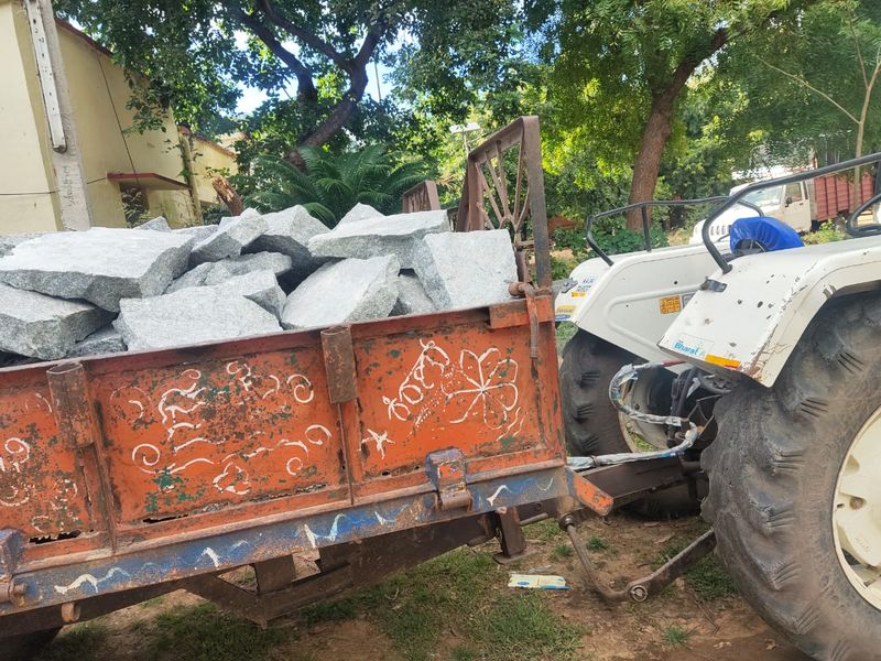 Officers Raid on Illegal Mining in Gangavati in Koppal District