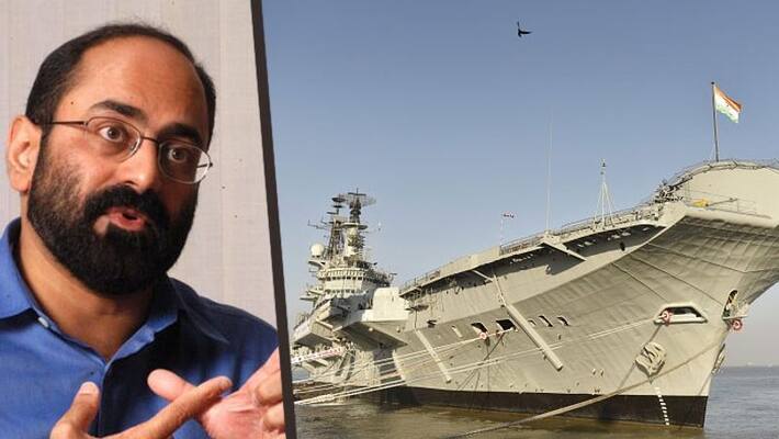 MP Rajeev Chandrasekhar try one last attempt to save INS Viraat BSS MP Rajeev Chandrasekhar try one last attempt to save INS Viraat BSS