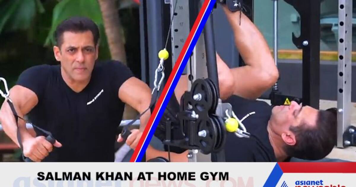 Salman Khan converts space at home to gym, takes on challenging exercises