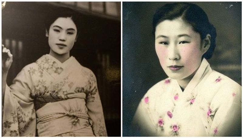 The World War II era Comfort women of Japanese Army, photos of sex slaves of soldiers