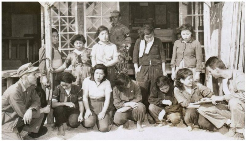 The World War II era Comfort women of Japanese Army, photos of sex slaves of soldiers