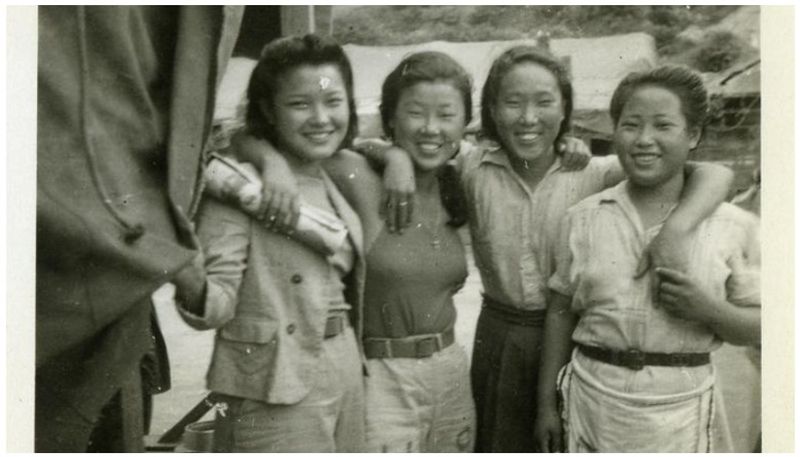 The World War II era Comfort women of Japanese Army, photos of sex slaves of soldiers