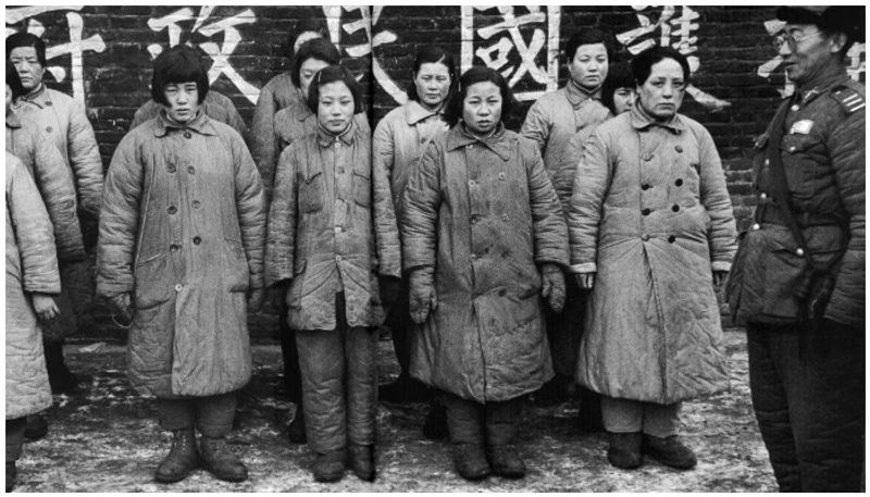 The World War II era Comfort women of Japanese Army, photos of sex slaves of soldiers