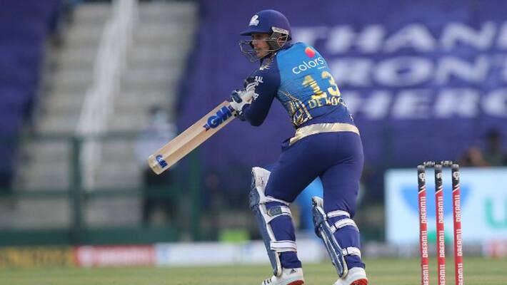 IPL 2020 Mumbai Indians lost first wicket vs Delhi Capitals IPL 2020 Mumbai Indians lost first wicket vs Delhi Capitals