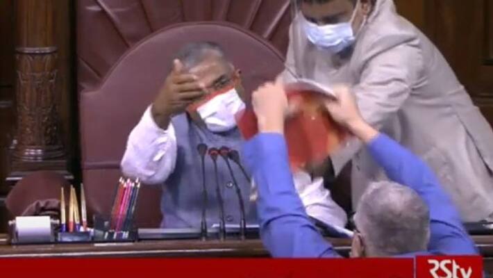 Rajya Sabha passes farm bills by voice vote amid ruckus Rajya Sabha passes farm bills by voice vote amid ruckus