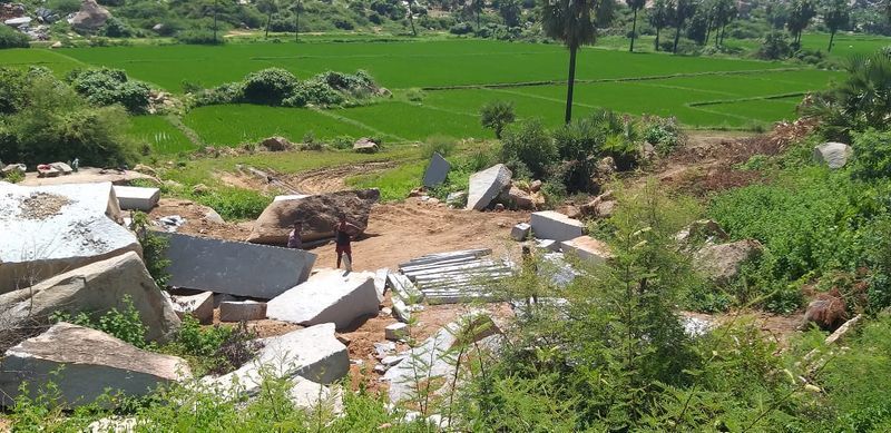 Police Raid on Illegal Mining in Gangavati in Koppal Districtgrg
