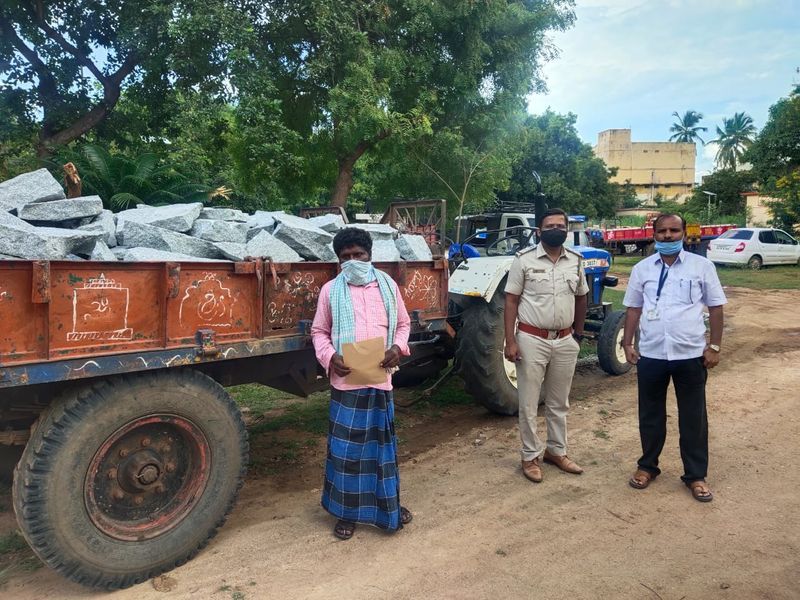 Police Raid on Illegal Mining in Gangavati in Koppal Districtgrg