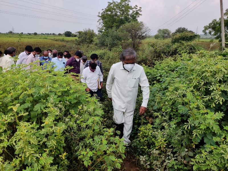 Eshwar Khandre Visit Flood Affected Area in Bidar Districtgrg