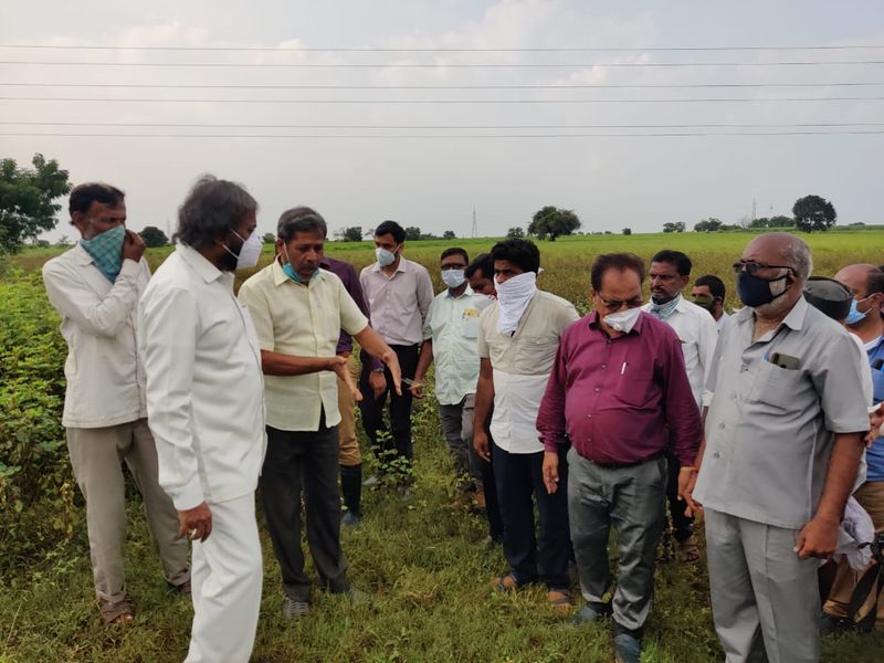 Eshwar Khandre Visit Flood Affected Area in Bidar Districtgrg