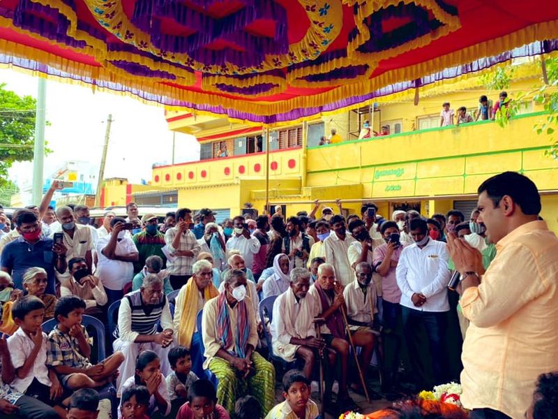 BJP Vice President By Vijayendra Starts campaign In Shira By Election