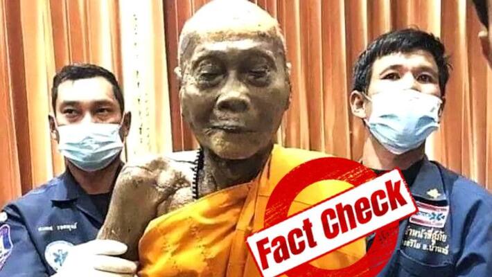 Fact Check, even 100 years after his death, is the Buddhist monk still smiling, photo goes viral ALB Fact Check, even 100 years after his death, is the Buddhist monk still smiling, photo goes viral ALB