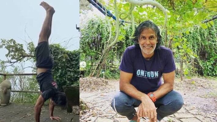 Viral Video Of Milind Soman Nailing a Handstand Viral Video Of Milind Soman Nailing a Handstand