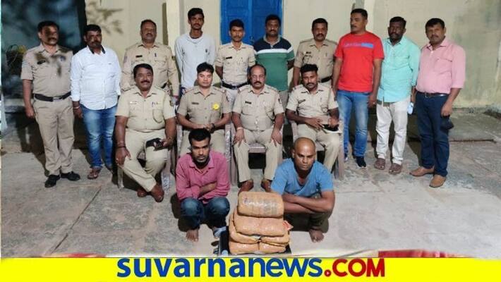 2 Arrested for Smuggling Ganja in Chikkaballapura snr 2 Arrested for Smuggling Ganja in Chikkaballapura snr