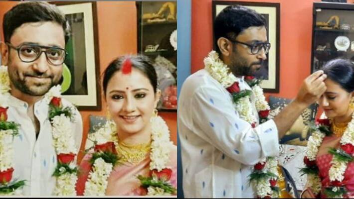 bengali actress Manali Dey and Abhimanyu mukherjee got married amid lockdown Brd bengali actress Manali Dey and Abhimanyu mukherjee got married amid lockdown Brd