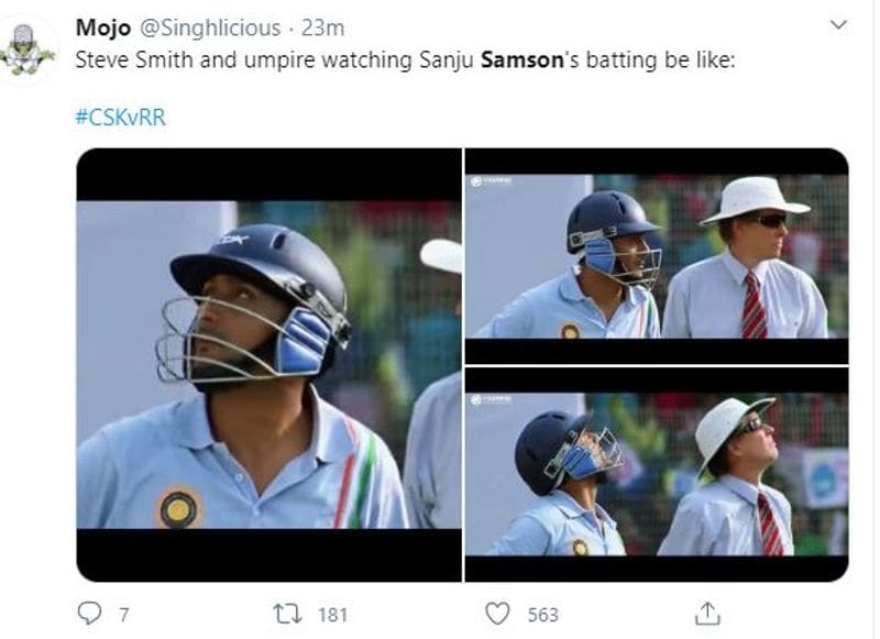 Sanju Samson massive innings against CSK