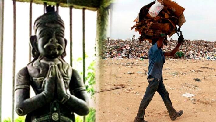A ragpicker from Tamil Nadu spends his life savings to install his own statue ALB A ragpicker from Tamil Nadu spends his life savings to install his own statue ALB