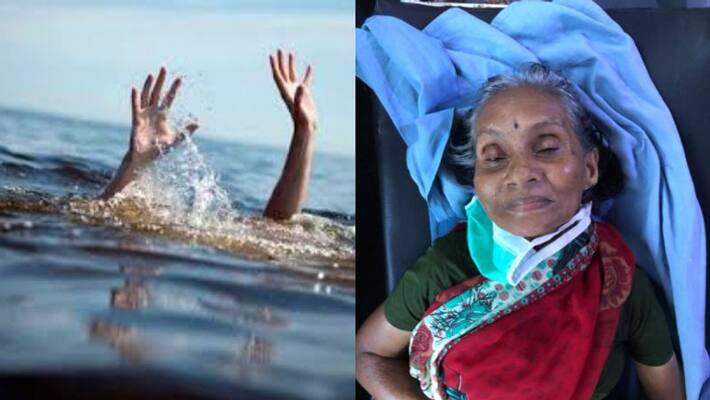 DYFI activists rescue an elderly woman who jumped into river in kozhikode DYFI activists rescue an elderly woman who jumped into river in kozhikode