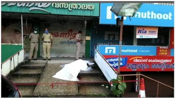 man found dead in front of textile shop in adimali man found dead in front of textile shop in adimali