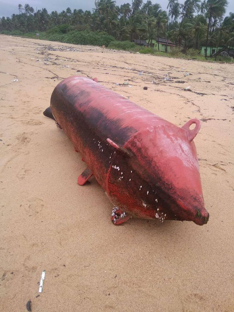 Missile shaped Material Found On the Seashore in Udupi