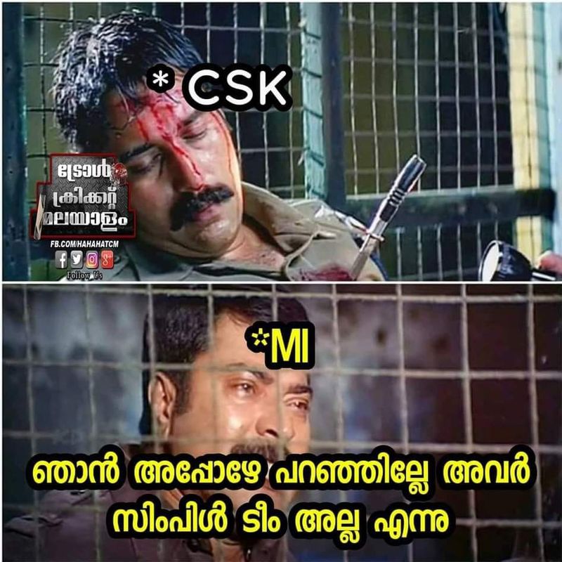 troll on 2020 ipl RR CSK match