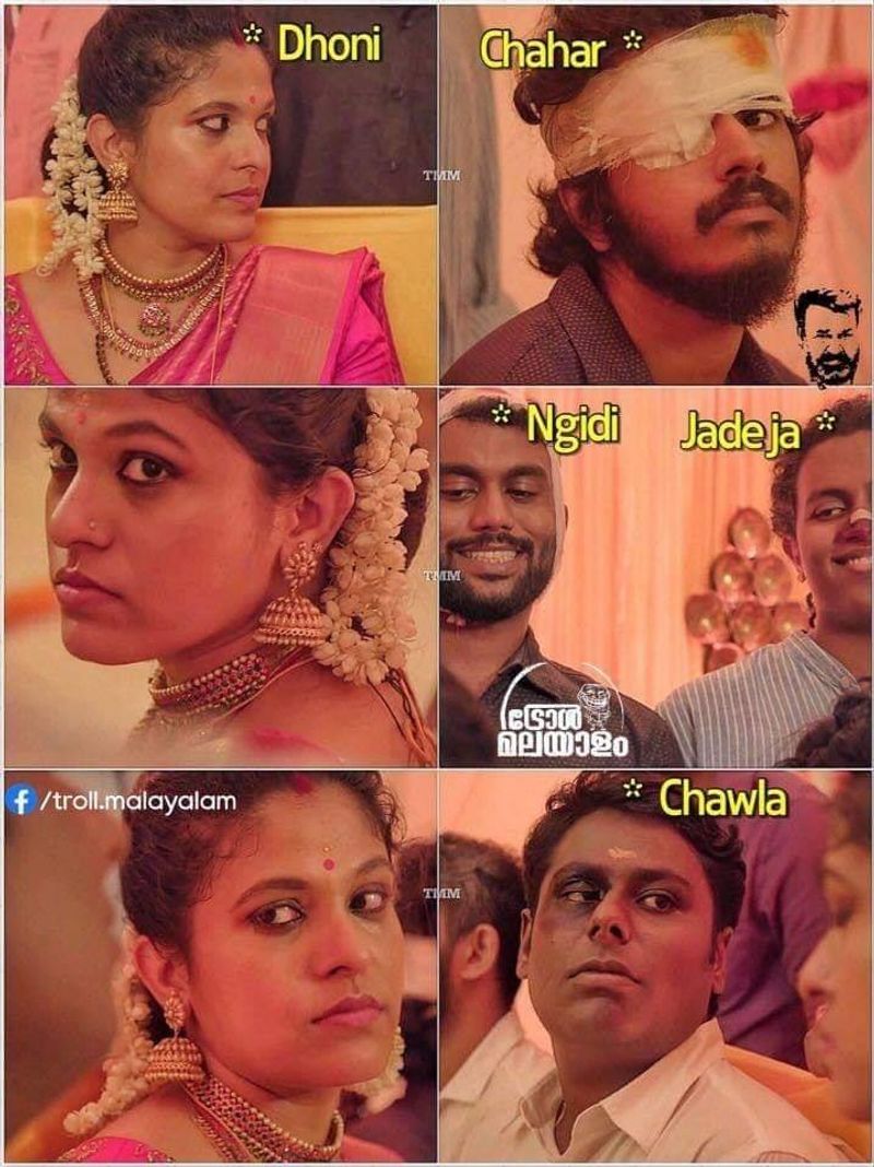 troll on 2020 ipl RR CSK match