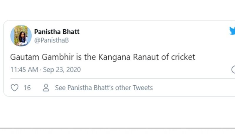 dhoni fans trolls gautam gambhir in twitter