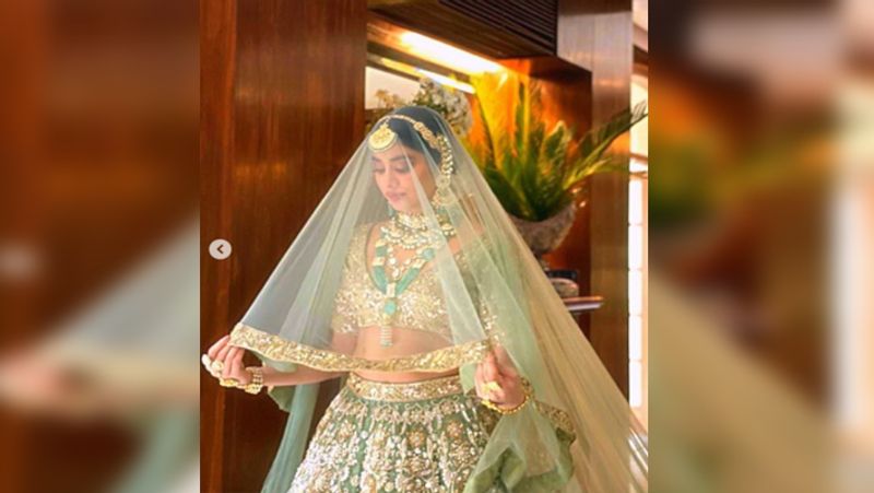janhvi kapoor looks stunning in bridal photoshoot goes viral on social media Brd