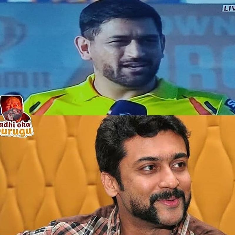 Dhoni Rocks with New Beard Look in IPL 2020