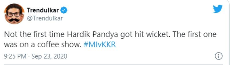 ipl 2020 mi vs kkr Hardik Pandya abusing Jasprit Bumrah fans blast