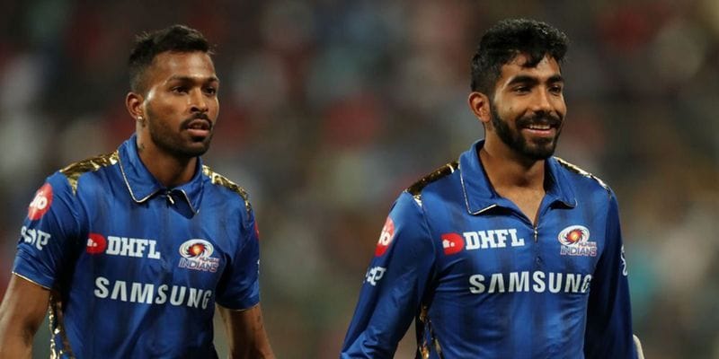 ipl 2020 mi vs kkr Hardik Pandya abusing Jasprit Bumrah fans blast