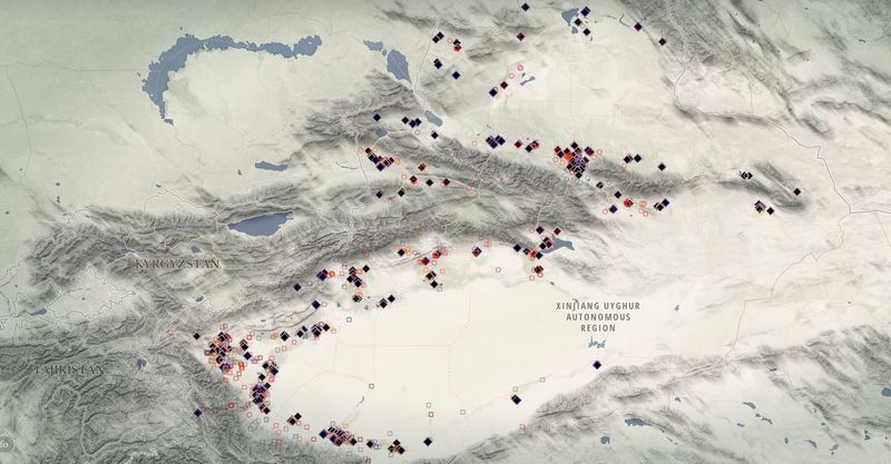 China built over 400 concentration camps in Xinjiang province for the Uighurs ALB