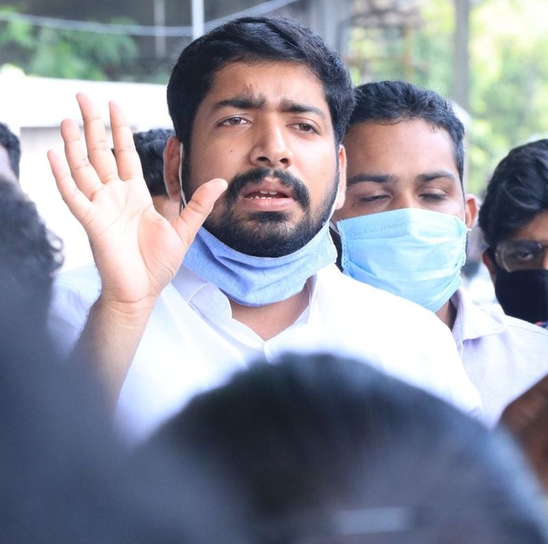 police case fake name covid test against km abhijith ksu defends state president